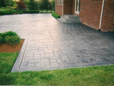 New Stamped Concrete Patio