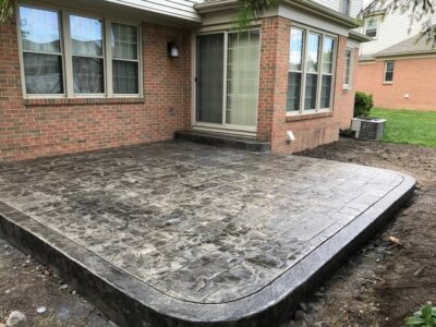 stamped concrete patio